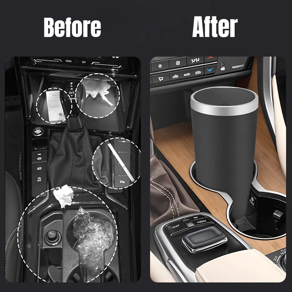 Mini cubo de basura compacto a - Car Trunk Organizer Foldable Storage Box reseña y precio