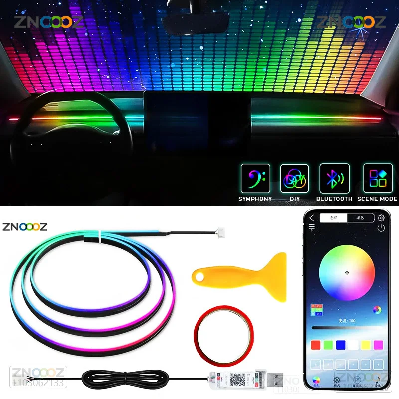 ZNOOOZ-luces LED de ambiente p - Car Electronics reseña y precio