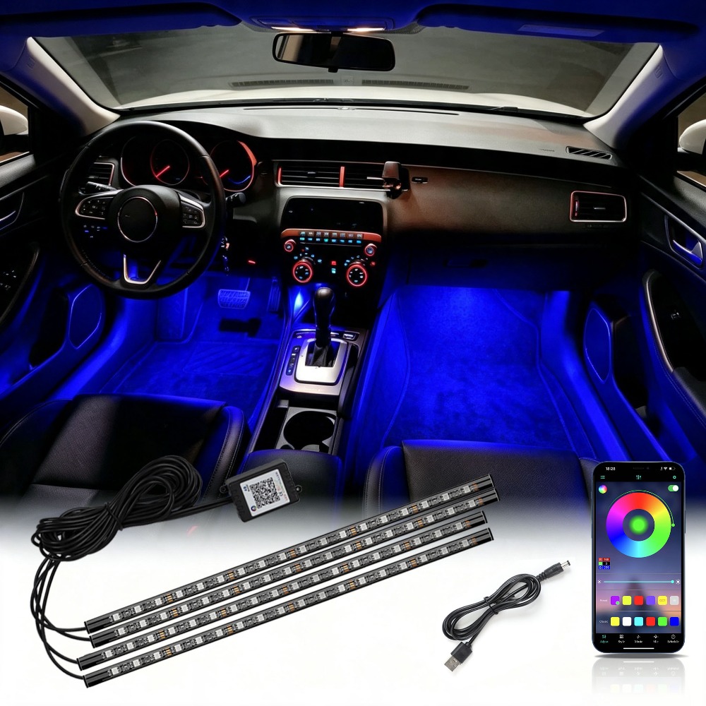 Lámpara Ambiental RGB Multimod - Led Ambient Interior Car Lights App Control reseña y precio