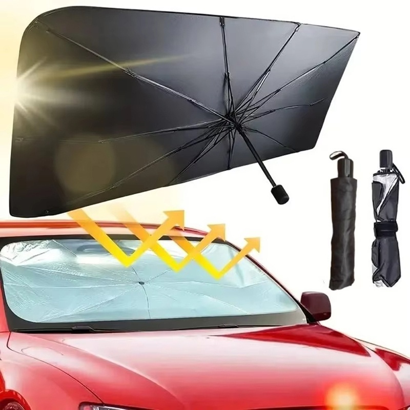 Parasol plegable multiusos y p - Car Sunshade Windshield Umbrella Foldable reseña y precio