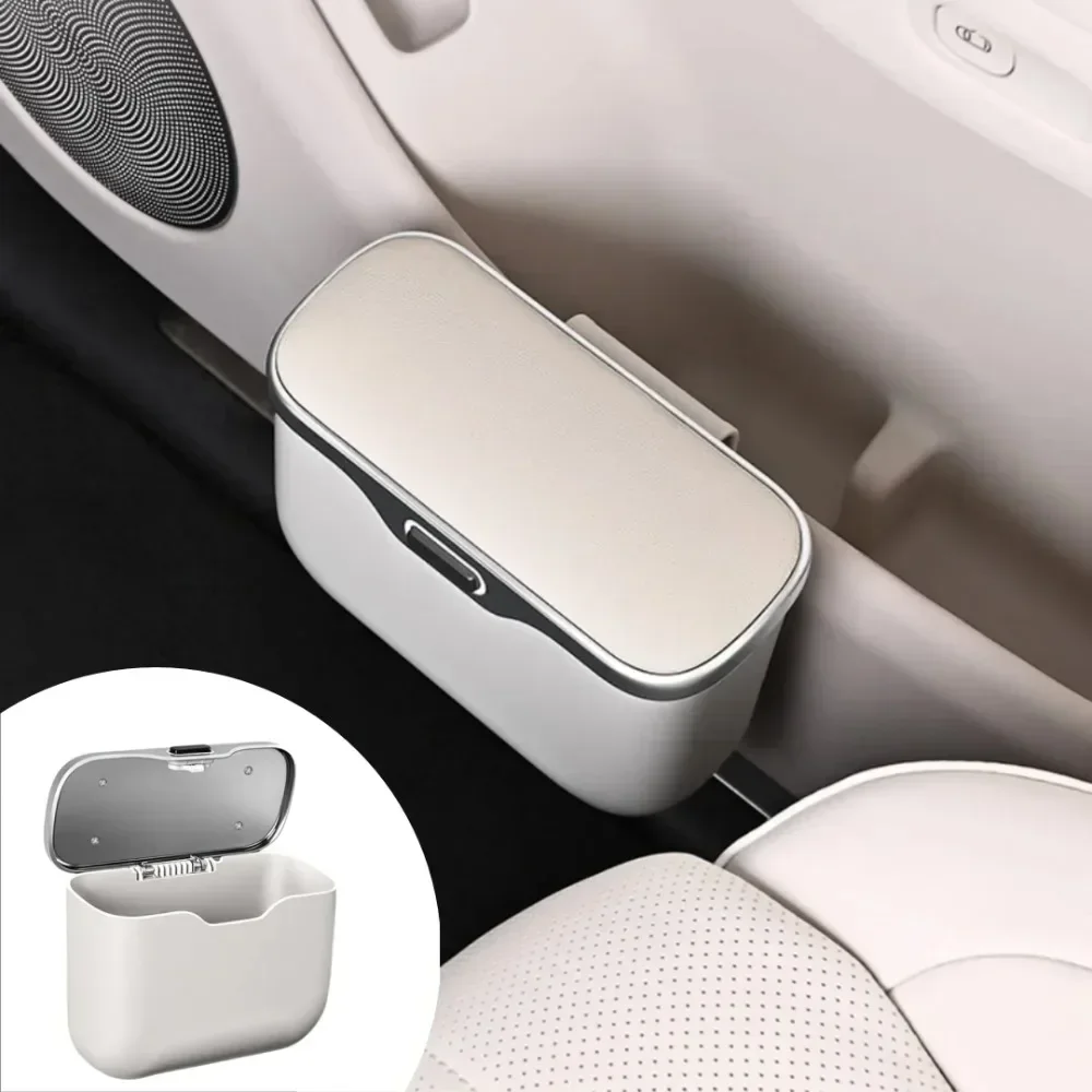 Cubo de basura para coche, por - Waterproof Car Trash Can With Lid reseña y precio