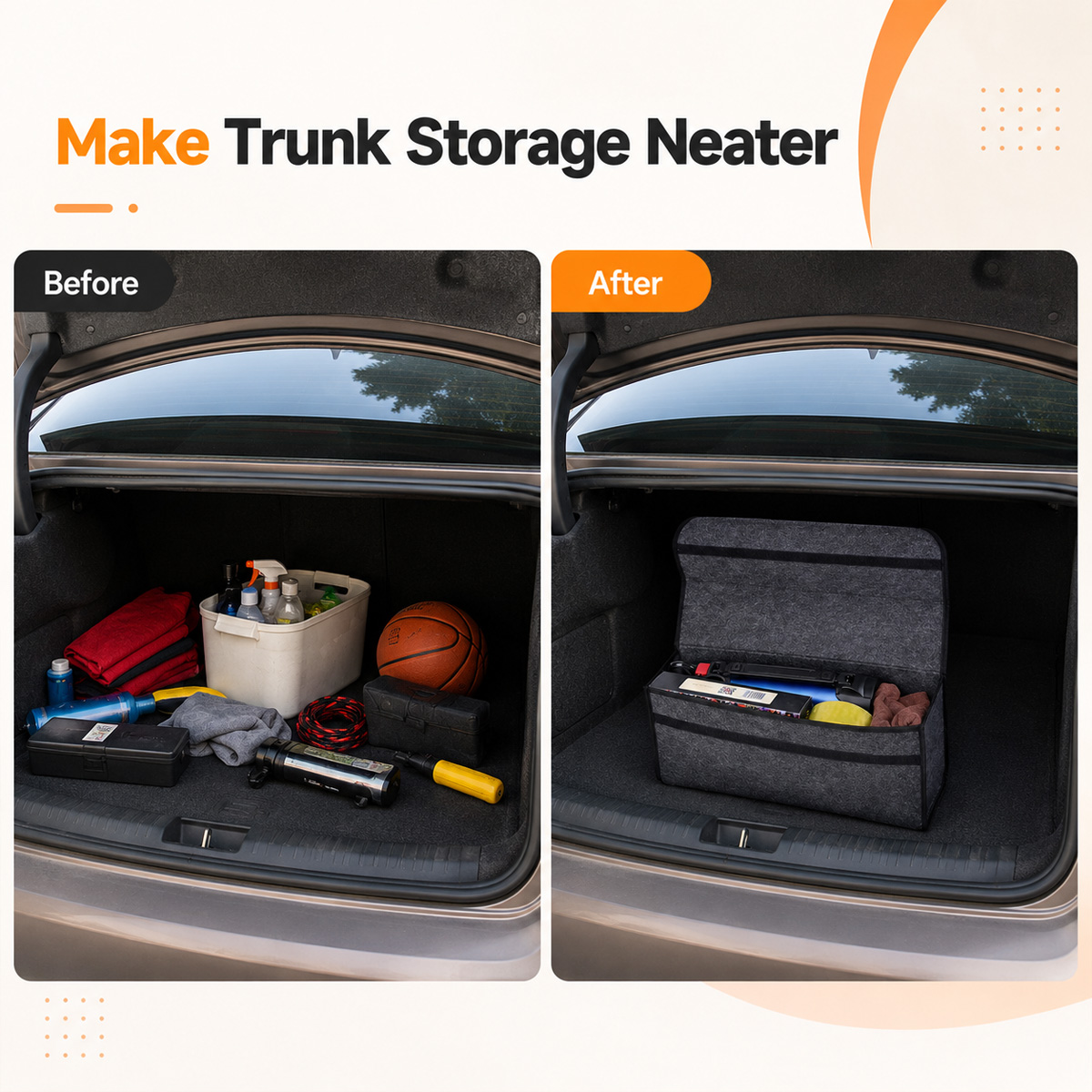YONGRUN Caja de Almacenamiento - Car Trunk Organizer Foldable Storage Box reseña y precio