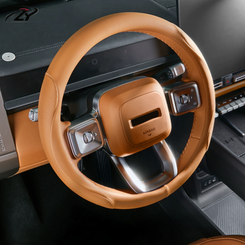 Funda de Volante de PU para Ch - Car Steering Wheel Cover Anti Slip Breathable reseña y precio
